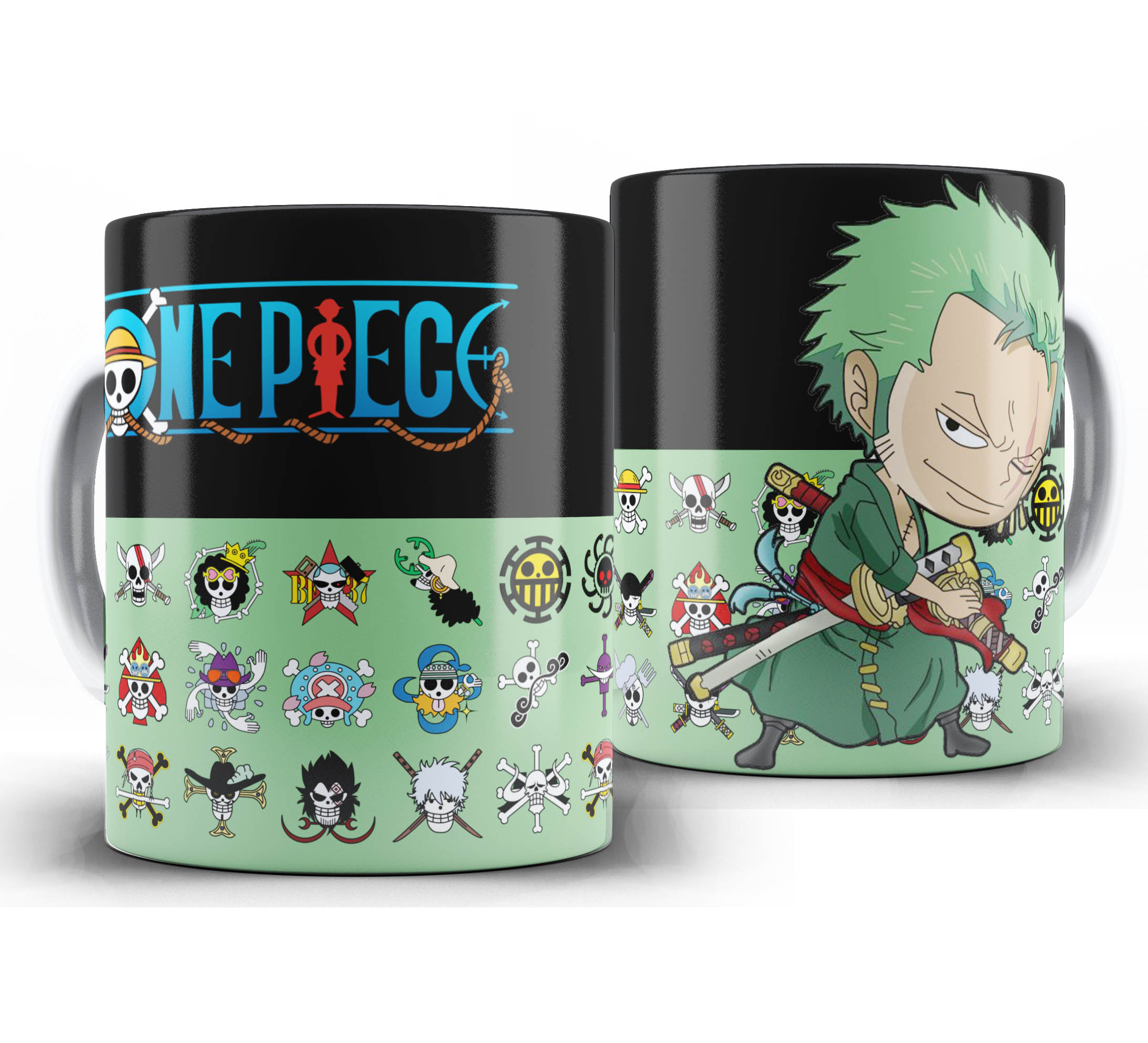 Caneca Anime - One Piece Chibi - Zoro A3